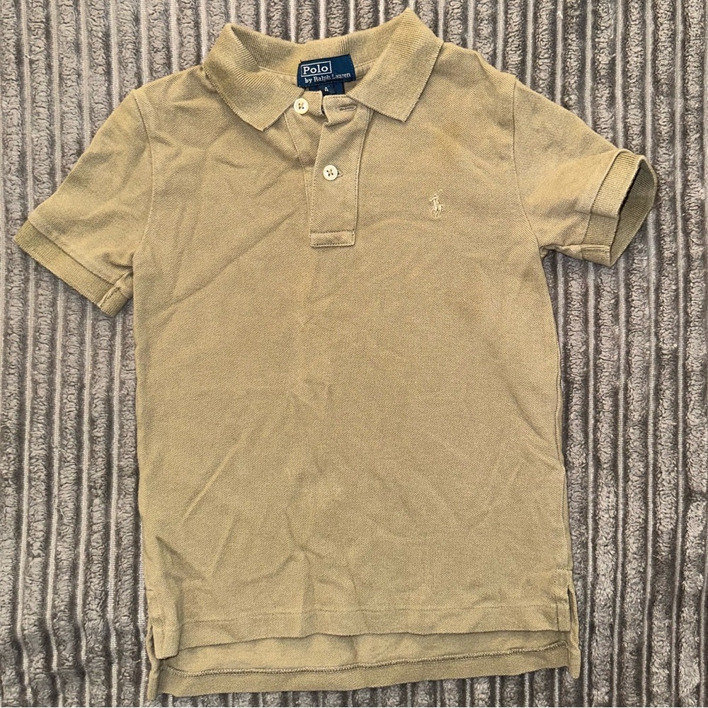 Boys Ralph Lauren Polo shirt (olive green)